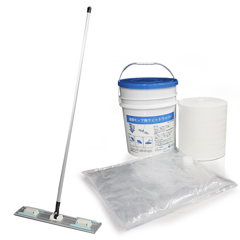 清掃用ウェットワイパー＆スタンドモップセット