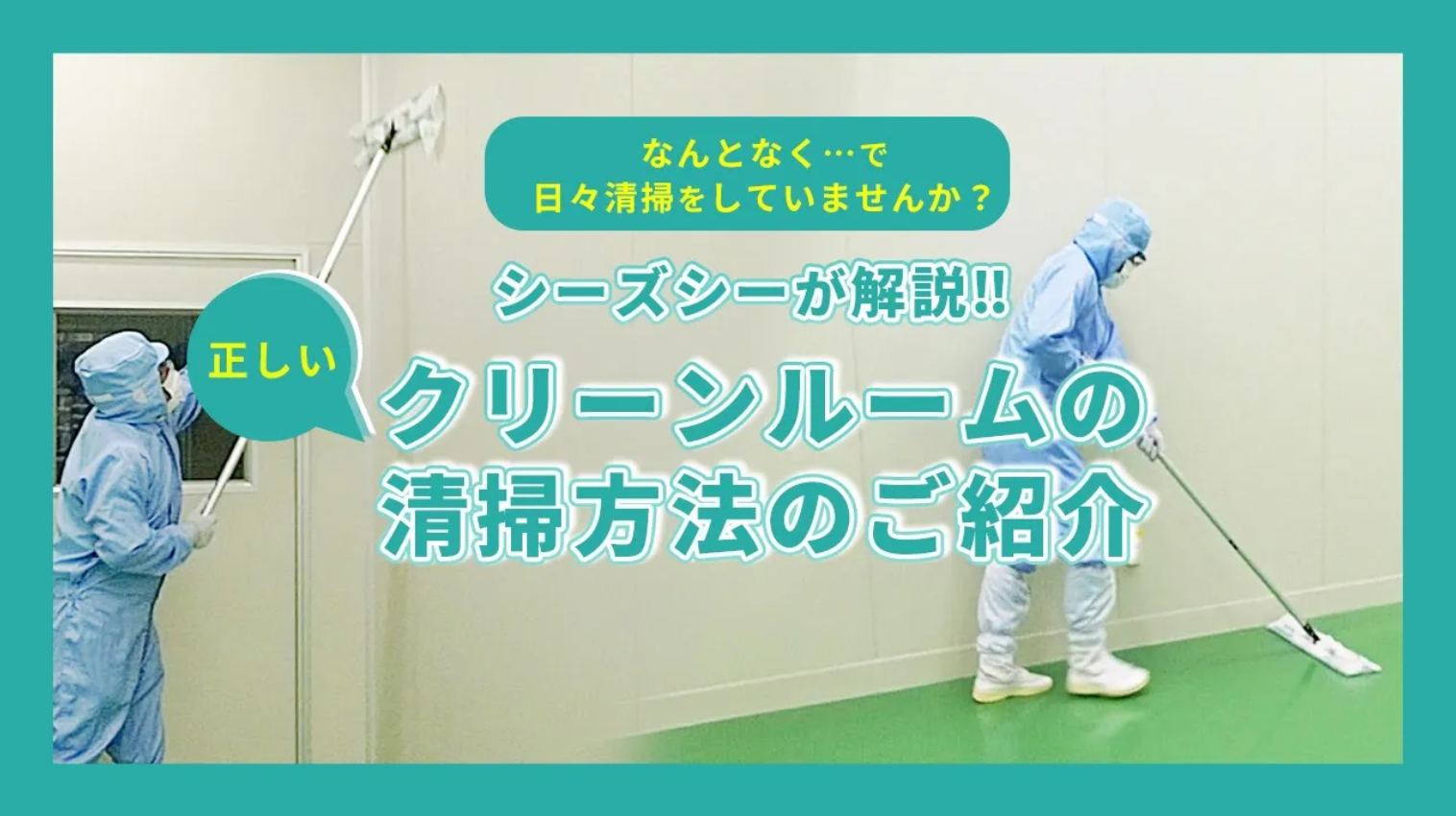 シーズシーチャンネル　正しい清掃方法